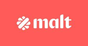 Logo von Malt, der Plattform, die Unternehmen direkt mit den besten Freelancern verbindet.